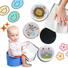 Carica l&#39;immagine nel visualizzatore di Gallery, Adesivi per l&#39;Educazione al Vasino Attivati dal Calore - Ozerty
