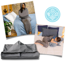 Carica l&#39;immagine nel visualizzatore di Gallery, Coperta indossabile per dormire con cappuccio - Ozerty
