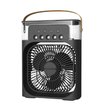 Carica l&#39;immagine nel visualizzatore di Gallery, Condizionatore d&#39;aria portatile piccolo per il raffreddamento idroelettrico -Nero - Ozerty
