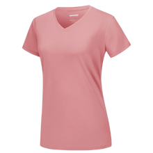 Carica l&#39;immagine nel visualizzatore di Gallery, Maglia con scollo a V a raffreddamento istantaneo da donna -Grigio Rosa - Ozerty

