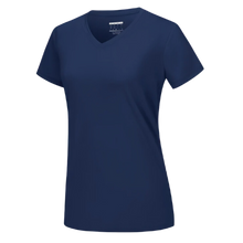 Carica l&#39;immagine nel visualizzatore di Gallery, Maglia con scollo a V a raffreddamento istantaneo da donna -Blu navy - Ozerty
