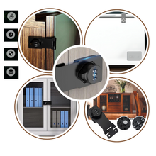 Carica l&#39;immagine nel visualizzatore di Gallery, Serratura per armadietti a installazione rapida senza chiave - Ozerty
