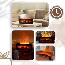 Carica l&#39;immagine nel visualizzatore di Gallery, Diffusore di Oli Essenziali a LED con Simulazione di Camino - Ozerty
