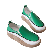 Carica l&#39;immagine nel visualizzatore di Gallery, Mocassini con piattaforma leggera e morbida -Verde/EU35Verde/EU36Verde/EU37Verde/EU38Verde/EU39Verde/EU40 - Ozerty
