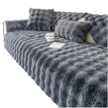Carica l&#39;immagine nel visualizzatore di Gallery, Lussuoso Copridivano in Poliestere -Grigio scuro - Ozerty
