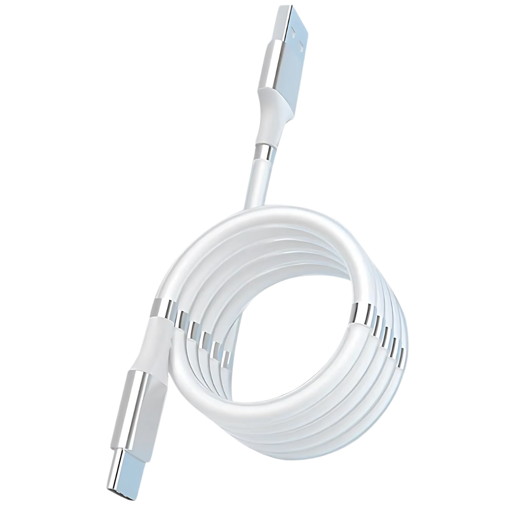 Cavo USB magnetico flessibile -Bianco - Ozerty