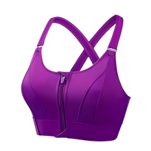 Carica l&#39;immagine nel visualizzatore di Gallery, Reggiseno Sportivo Racerback a Massimo Supporto -Viola/SViola/MViola/LViola/XLViola/2XLViola/3XLViola/4XLViola/5XL - Ozerty
