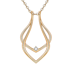 Carica l&#39;immagine nel visualizzatore di Gallery, Ciondolo Porta Anelli Minimalista -Oro - Ozerty
