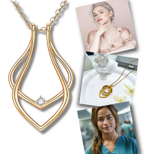 Carica l&#39;immagine nel visualizzatore di Gallery, Ciondolo Porta Anelli Minimalista - Ozerty, 2 in 1 supporto ad anello per telefono - Ozerty
