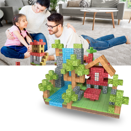 Blocchi magnetici educativi di Minecraft - Ozerty