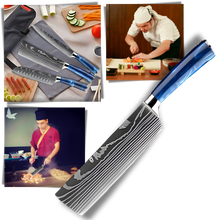 Carica l&#39;immagine nel visualizzatore di Gallery, Coltelli giapponesi Blu Oceano - Ozerty
