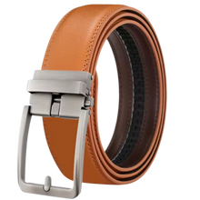 Carica l&#39;immagine nel visualizzatore di Gallery, Cintura in Pelle Senza Fori -Marrone chiaro - Ozerty
