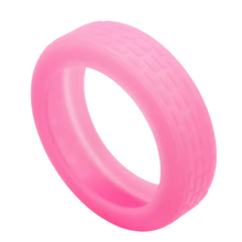 Carica l&#39;immagine nel visualizzatore di Gallery, Protezioni in Silicone per Rotelle di Valigia -Rosa brillante - Ozerty
