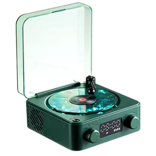 Carica l&#39;immagine nel visualizzatore di Gallery, Lettore di Vinili Retrò  -Verde scuro - Ozerty
