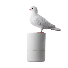 Carica l&#39;immagine nel visualizzatore di Gallery, Distributore di Sapone con Sensore e Forma a Piccione -Bianco - Ozerty
