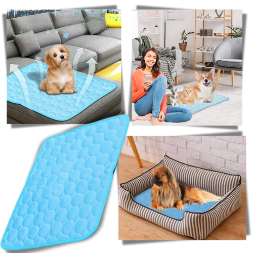 Cuscinetto di raffreddamento per animali domestici in seta - Ozerty