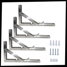 Carica l&#39;immagine nel visualizzatore di Gallery, Eleganti staffe pieghevoli a muro per ripiani - Ozerty
