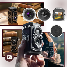 Carica l&#39;immagine nel visualizzatore di Gallery, Fotocamera Reflex a Doppio Obiettivo Senza Tempo - Ozerty
