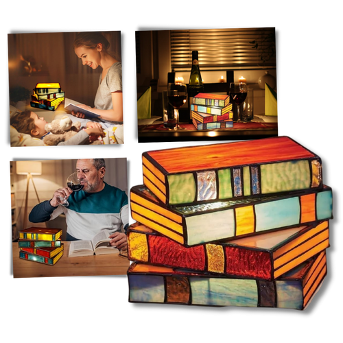 Lampada a libri impilati senza tempo - Ozerty