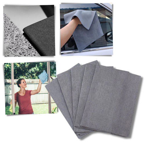 Panno di pulizia in microfibra addensato e ultra-assorbente - Ozerty