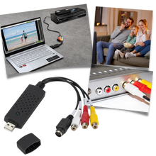 Carica l&#39;immagine nel visualizzatore di Gallery, Adattatore di cattura USB 2.0 Video TV DVD VHS DVR - Ozerty

