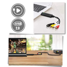 Carica l&#39;immagine nel visualizzatore di Gallery, Adattatore di cattura USB 2.0 Video TV DVD VHS DVR - Ozerty
