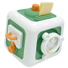 Carica l&#39;immagine nel visualizzatore di Gallery, Cubo giocattolo sensoriale 6 in 1 -Verde - Ozerty
