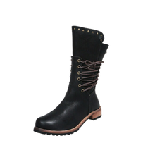 Carica l'immagine nel visualizzatore di Gallery, Stivaletti in Pelle PU Vintage -Nero/EU35Nero/EU36Nero/EU37Nero/EU38Nero/EU39Nero/EU40Nero/EU41Nero/EU42Nero/EU43 - Ozerty
