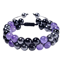 Carica l&#39;immagine nel visualizzatore di Gallery, Bracciale di protezione resistente all&#39;acqua -Onice viola - Ozerty
