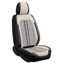 Carica l&#39;immagine nel visualizzatore di Gallery, Protezione impermeabile per sedili auto -Bianco Bordo nero - Ozerty
