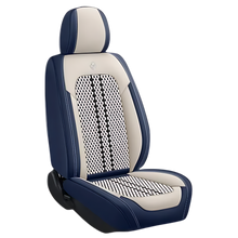 Carica l&#39;immagine nel visualizzatore di Gallery, Protezione impermeabile per sedili auto -Bordo bianco blu - Ozerty
