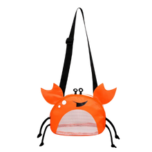 Carica l&#39;immagine nel visualizzatore di Gallery, Borsa da spiaggia impermeabile per bambini a forma di granchio -Arancione - Ozerty
