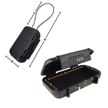 Carica l&#39;immagine nel visualizzatore di Gallery, Piccolo contenitore impermeabile con serratura - Ozerty
