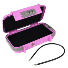 Carica l&#39;immagine nel visualizzatore di Gallery, Piccolo contenitore impermeabile con serratura -Rosa - Ozerty
