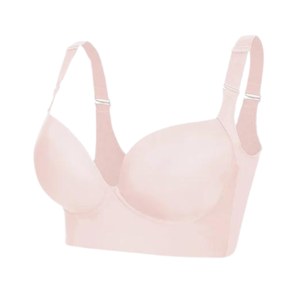Reggiseno Modellante con Ampie Ali Laterali Integrate -Rosa - Ozerty