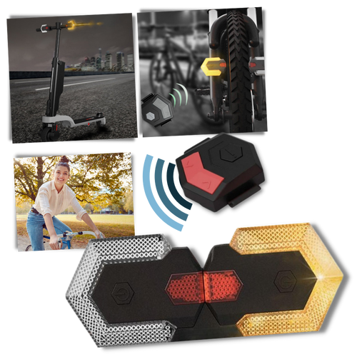 Indicatori luminosi wireless per biciclette - Ozerty