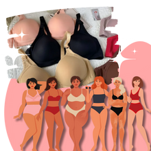 Carica l&#39;immagine nel visualizzatore di Gallery, Reggiseno push up senza fili per taglie forti - Ozerty
