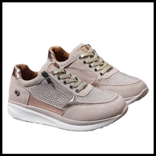 Carica l&#39;immagine nel visualizzatore di Gallery, Scarpe da ginnastica con zeppa in strass - Ozerty
