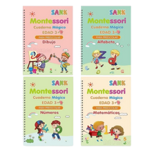 Carica l&#39;immagine nel visualizzatore di Gallery, Quaderni di Pratica con Solchi Scrivibili e Cancellabili -Spagnolo 4 Libri - Ozerty
