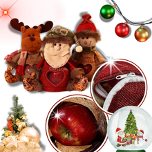 Carica l&#39;immagine nel visualizzatore di Gallery, Borsa Regalo Natalizia Riutilizzabile con Chiusura a Zip - Ozerty
