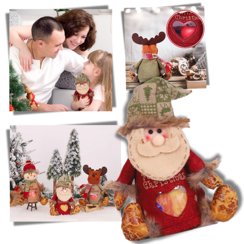 Borsa Regalo Natalizia Riutilizzabile con Chiusura a Zip - Ozerty